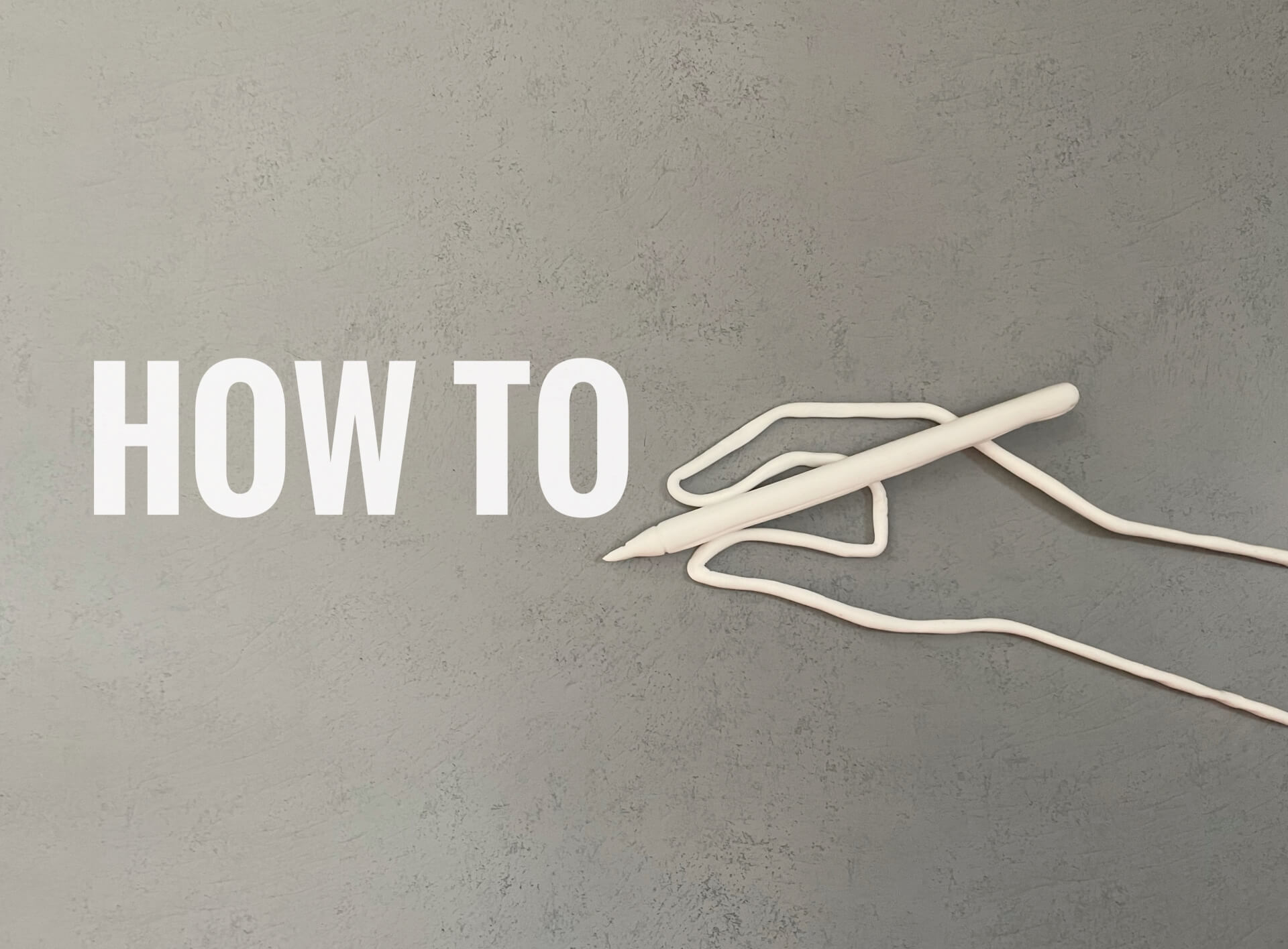 HOW TO、メモを書く手、方法、手段